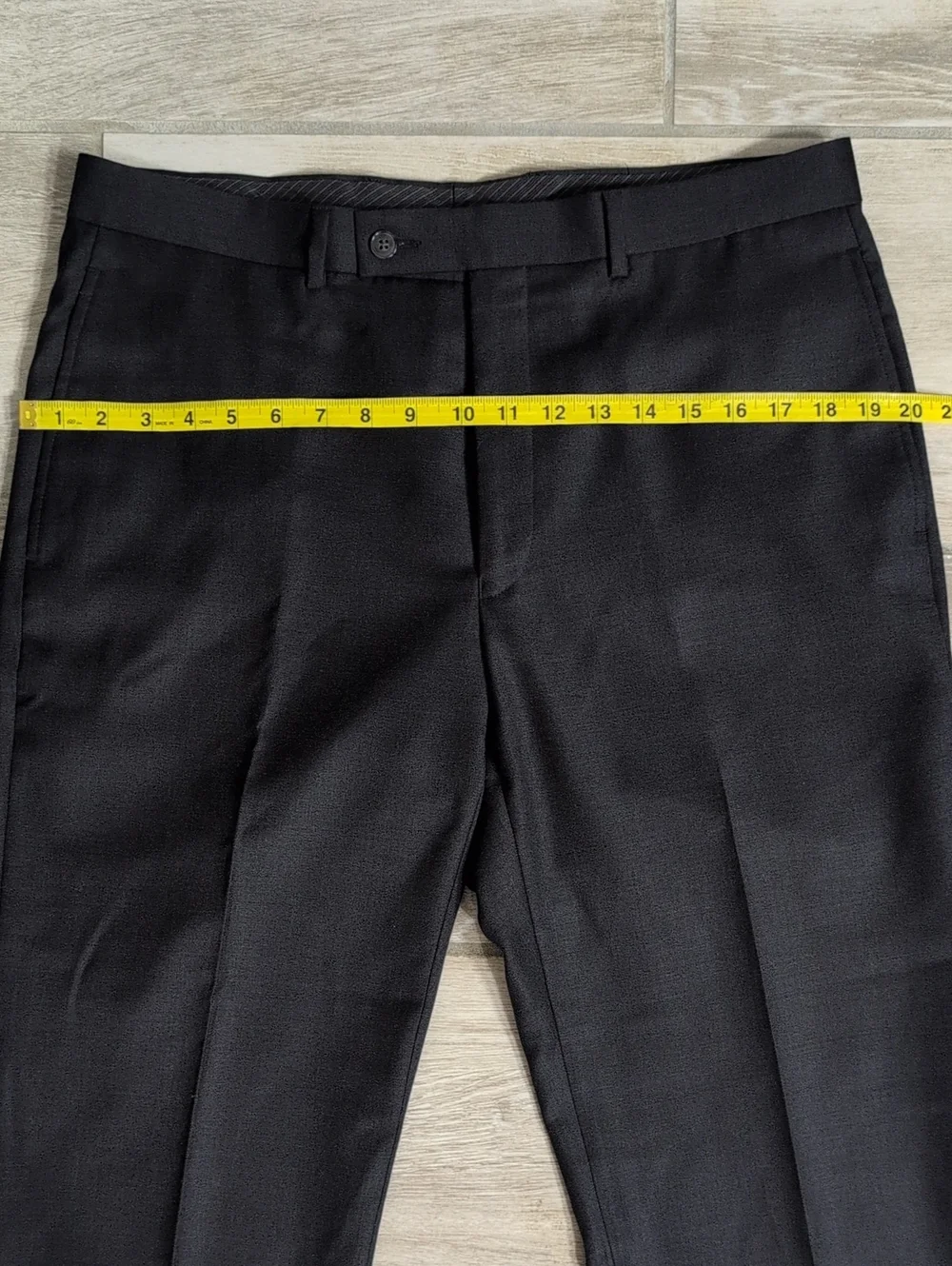 35x31 Men's Wearhouse ToBlack Tailored Suit Pants | Black Dress Pants